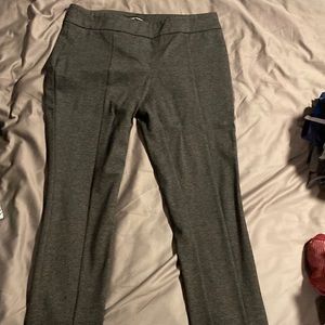 Charcoal Grey Elastic Waist Slacks Size L